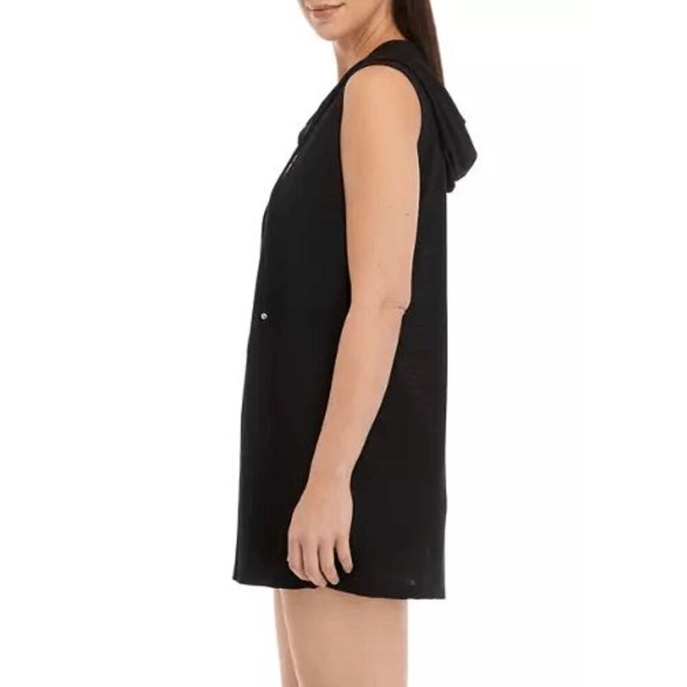 J Valdi NWT size Small Full Zip Hoodie Swim Cover-Up Dress - Picture 3 of 12